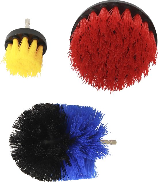 Brosses électriques/brosses de forage Work It by Millarco®, 3 pièces.