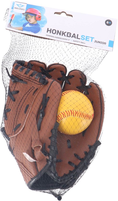 Foto: Angel sports honkbalhandschoen met bal