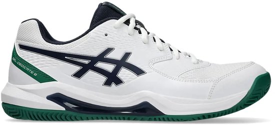 Asics gel-dedicate 8 clay in de kleur wit.