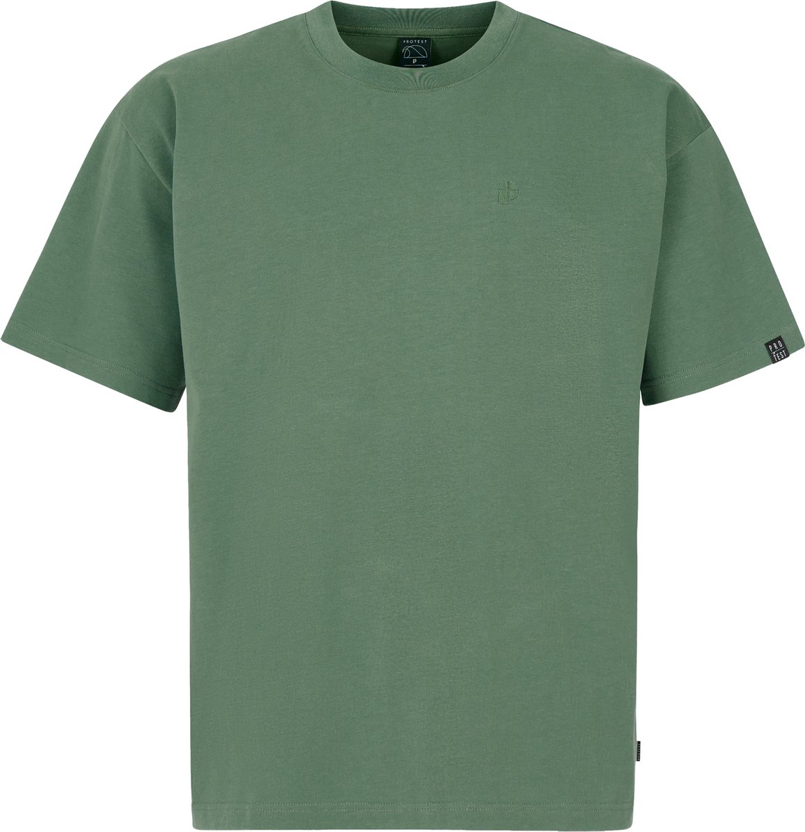 Protest Prtmatteo T shirt Heren Korte mouwen Ronde hals Groen