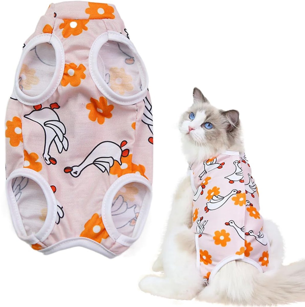 Ibenzoa® Ademend Herstelpak voor Katten na Operaties - Comfortabel en Zacht voor Snelle Genezing