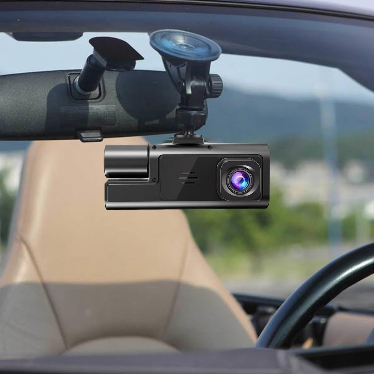 Dashcam - Automonitorcamera - 1080p dubbele lens - HD-videorecorder, groothoekweergave - naadloze loop-opname - voor rijveiligheid, parkeerveiligheid en roadtrips – foto 6