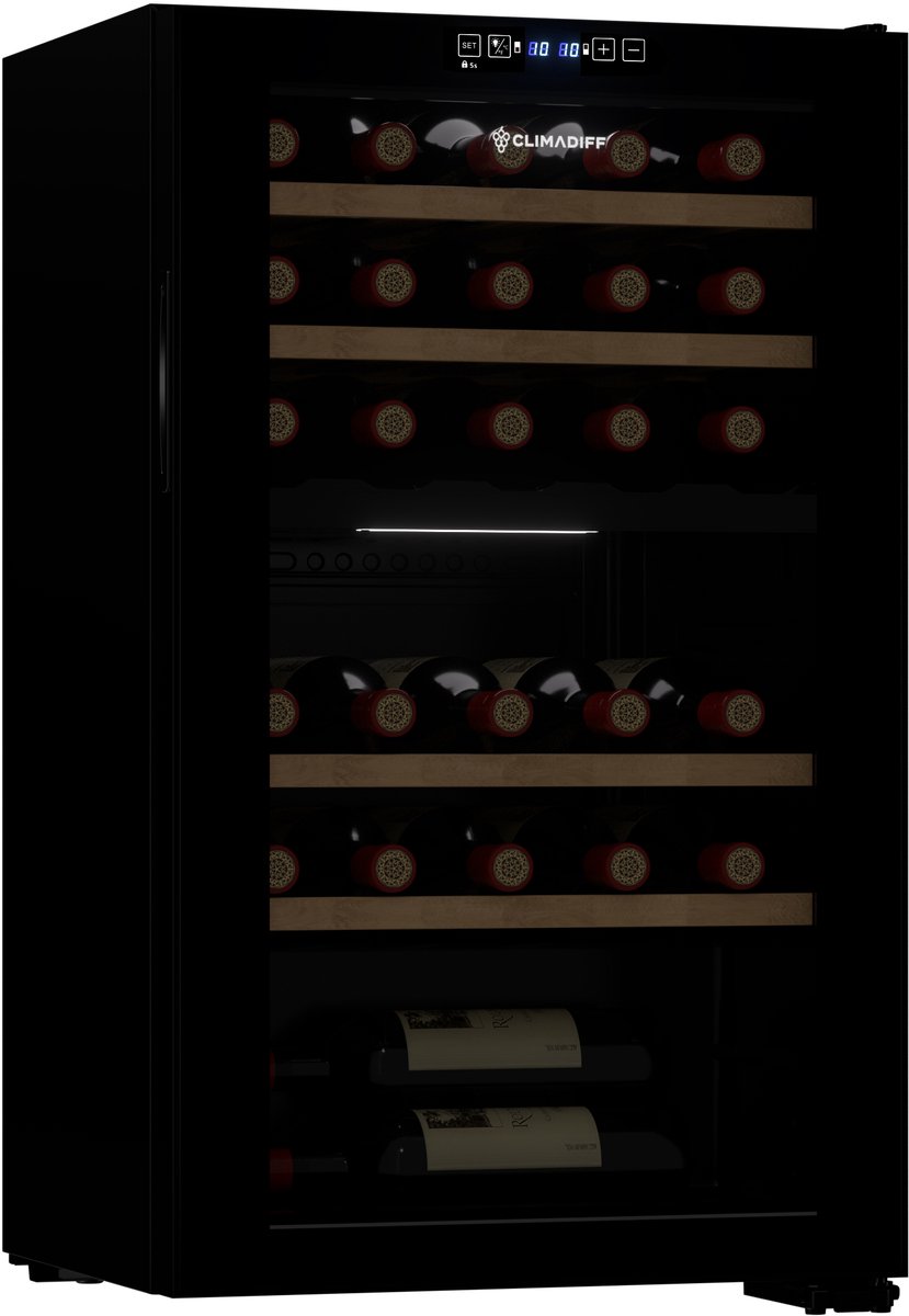 Climadiff CEPAGE33DZ - vrijstaande wijnklimaatkast - 2 zones - Climadiff - €549,00