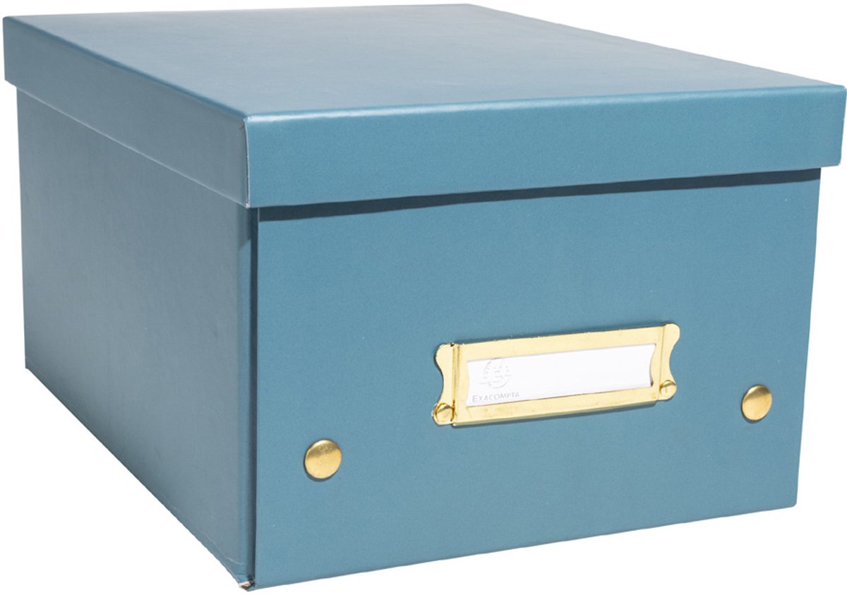 EXACOMPTA Neo Deco documentenbox DIN A4+, blauwgroen