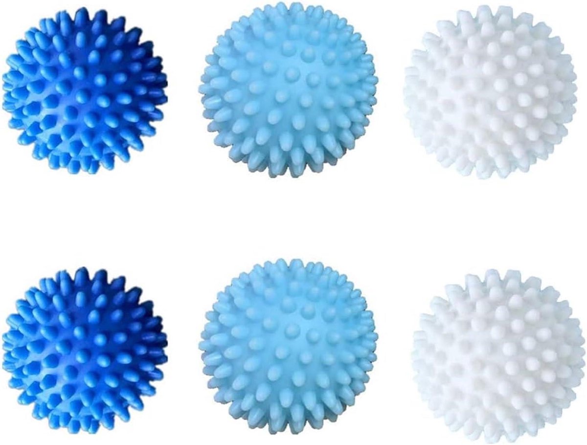 6 stuks machinewasballen voor pluizige was - set van wasmachineballen voor huishoudelijke was reinigen
