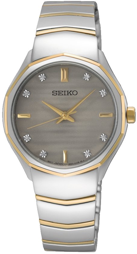 Seiko SUR616P1 Bicolore Montre femme bol