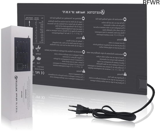 RFWR® Verwarmingsmat voor Zaailingen - 230V 21W Waterdicht