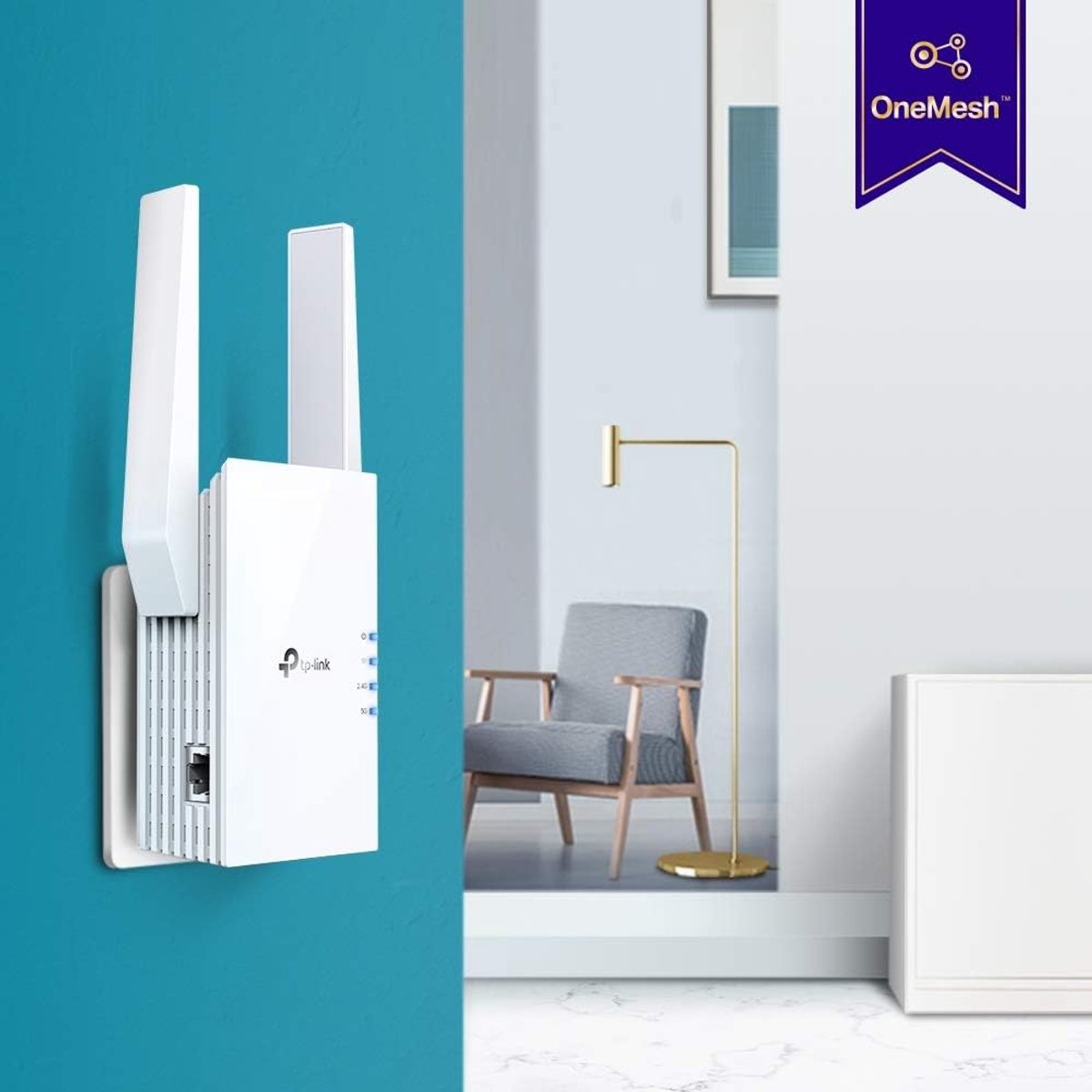 Afbeelding 2 van RFWR® AX1800 Wi-Fi 6 Range Extender - TP-Link Repeater