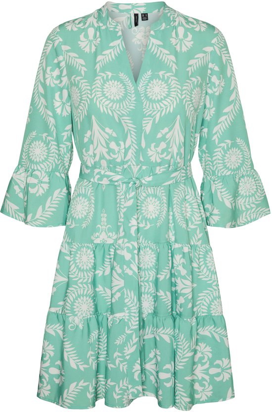 Foto: Vero moda vmzera 3 4 v neck short dress exp ga dames mini jurken