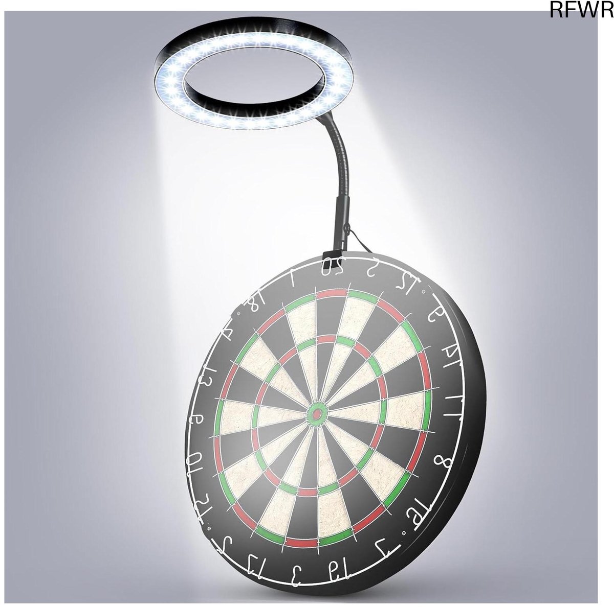 RFWR® Dartbordverlichting LED voor Heldere Dartsessies - Draagbare en Verstelbare Verlichting