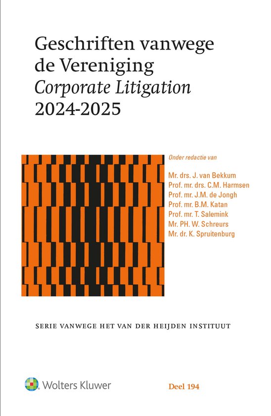 Geschriften vanwege de Vereniging Corporate Litigation 2024- ... - cover