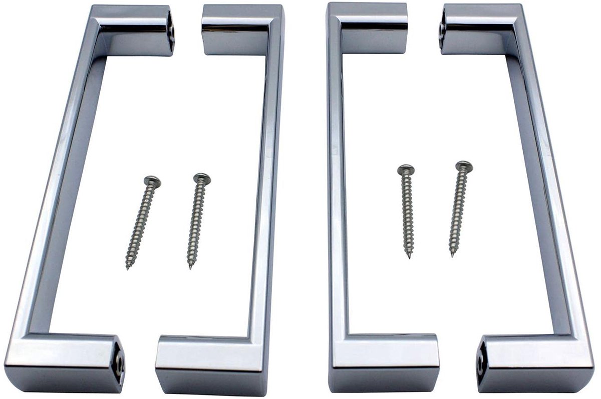 Doucheset Handvat Knop - Douche Deurklink - 2 Stuks - Chroom