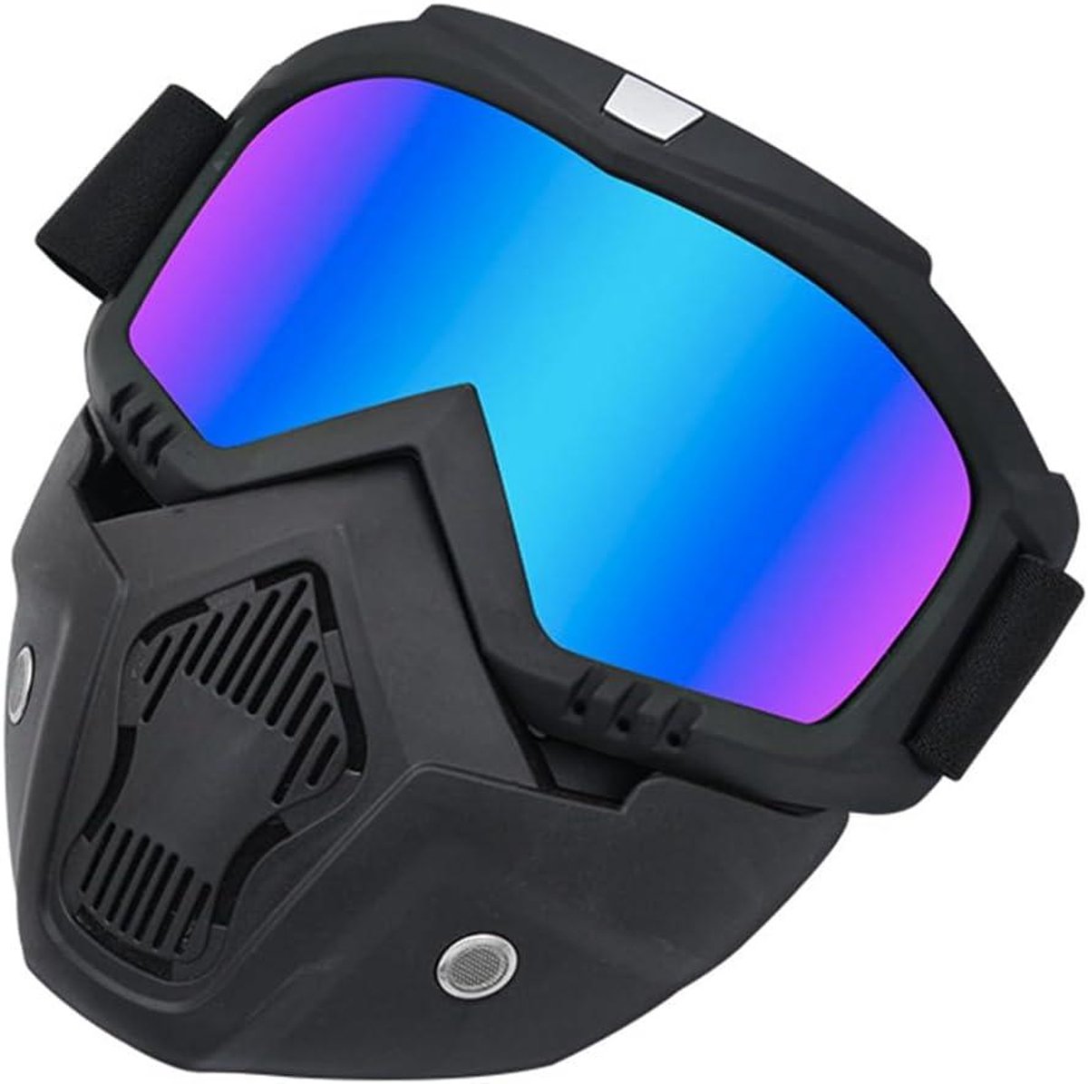 Motorcross bril met Skull Ontwerp - Fietsbril voor Outdoor Bike Dirt Bike Motocross Skiën - Zwart en Kleurrijk - Bescherming Tegen Wind en Stof