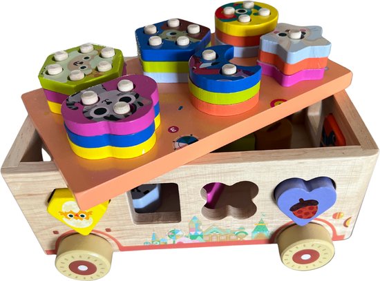 Clairez - Houten Speelgoed - Vormenstoof - Vormenpuzzel - Educatief Speelgoed - Montessori Speelgoed van Merkloos — afbeelding 2
