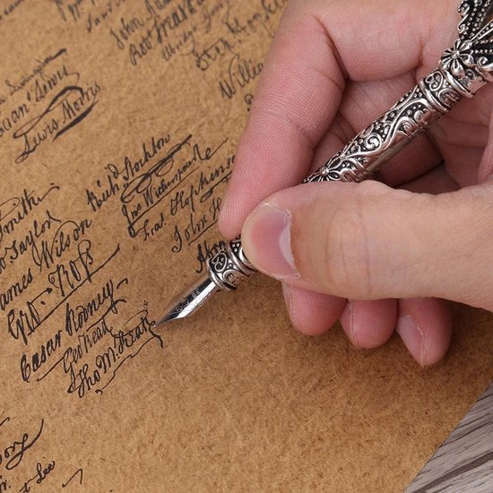 Pauwenveer Pen Set Pauwenveer Dip Ganzenveer Schrijven Inkt Set Briefpapier Geschenkdoos met 5 Nibs in Geschenkdoos-Kerstcadeaus Pauwenveer Pen Set Pauwenveer Dip Ganzenveer Schrijven Inkt Set Briefpapier Geschenkdoos met 5 Nibs in Geschenkdoos-Kerstcadeaus