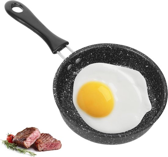 2 Stuks Non-stick Koekenpan 12 Cm, Braadpan, Ei Braadpan, Voor Het Bakken Van Eieren Spek Plakjes Ham Steaks Loempia S