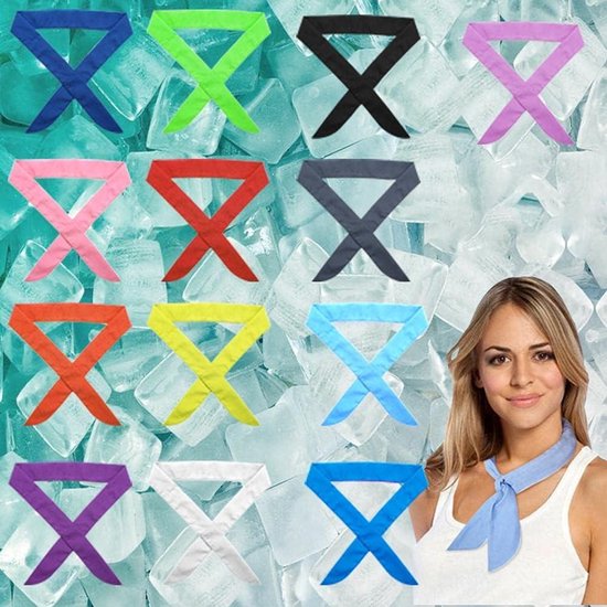 Koelsjaal 13 stuks - Zomerse wrap voor verkoeling tijdens outdoor activiteiten — afbeelding 3