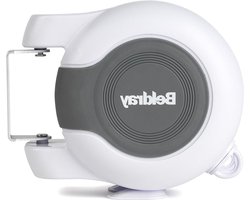 Uitklapbare waslijn voor binnen- en buiten gebruik - Dubbele waslijn met flexibele draaibare wandbevestiging, ideaal voor badkamer, camping, tuin en reizen (26 m)