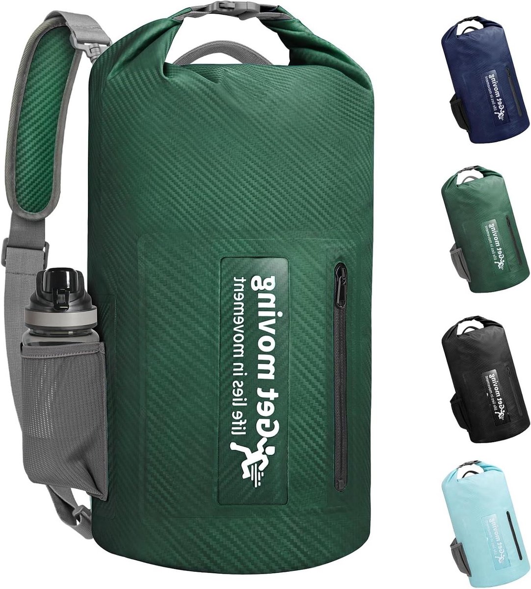 Waterdichte dry bag 10 l - Donkergroen