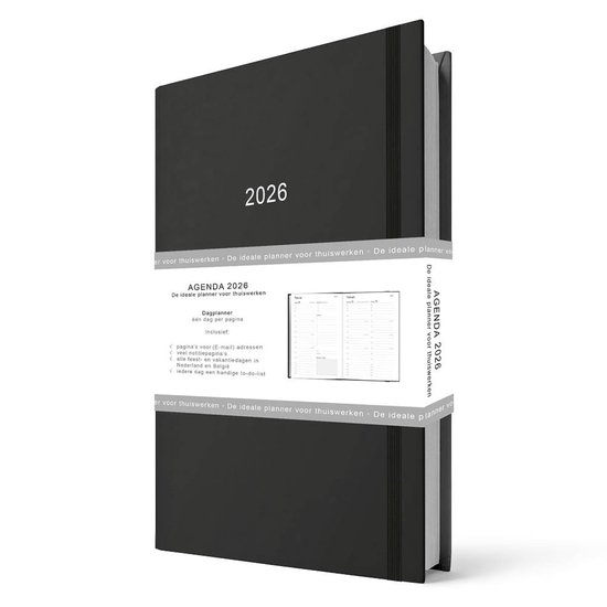 Flexwerkagenda A5 zwart - 2026