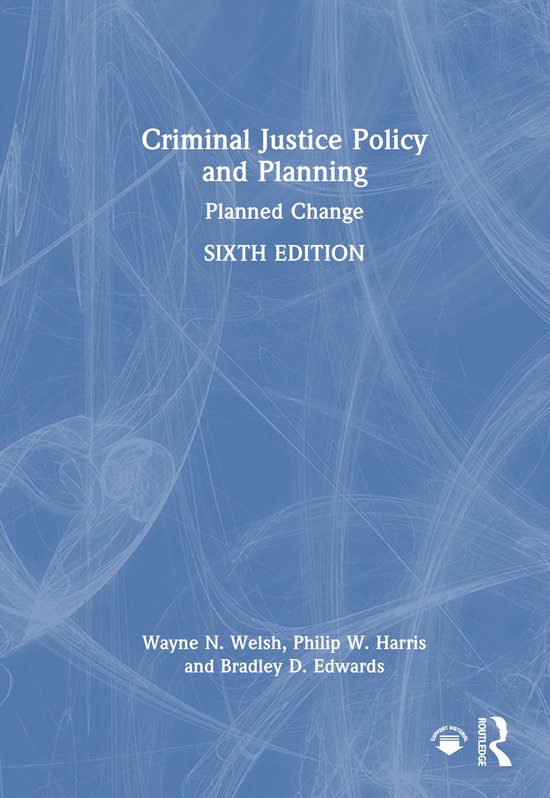 Criminal Justice Policy and Planning - cover