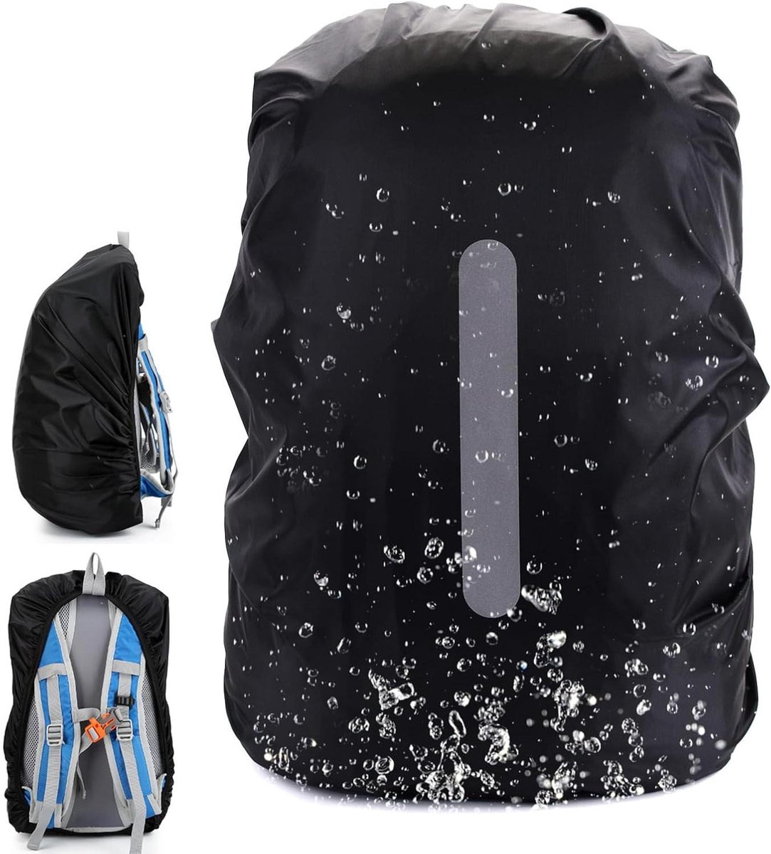 Allecto Plus - Regenhoes voor schooltas en rugzak, waterdicht en duurzaam met reflecterende elementen
