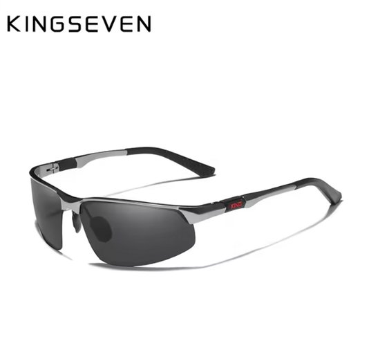 KINGSEVEN Zonnebril 9121 - Donkergrijs – Heren - Vrouwen - Gepolariseerd - UV400 - Sportief
