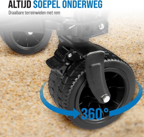 Multigoods Bolderkar - Bolderkar Opvouwbaar - 230L Inhoud - 100 KG Draagvermogen - Inklapbaar & Wendbaar - Zwart van Merkloos — afbeelding 2