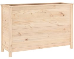 vidaXL - Plantenbak - verhoogd - 119,5x40x78 - cm - massief - grenenhout