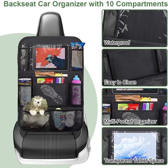 Auto Achterbank Organizer voor Citroen C5 Aircross 2022 2023, Leder