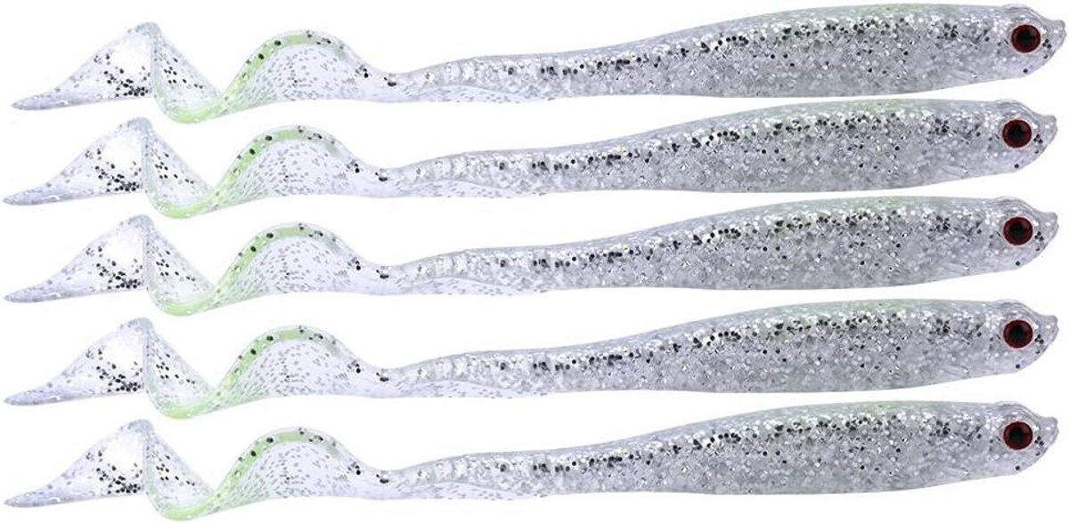 Allecto Plus - Zachte Lok-aas Staart Vissen PVC Lok-aas Levensechte Worm Lok-aas voor Visaccessoires
