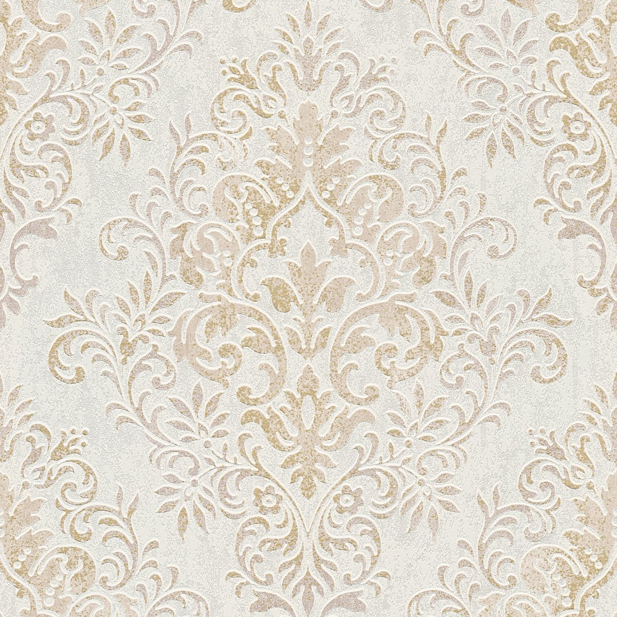 Jette Joop behang wit goud, barokbehang voor woonkamer, vliesbehang vintage stijl 339244, Jette behang met ornamenten 33924-4, BRICOFLOR.nl
