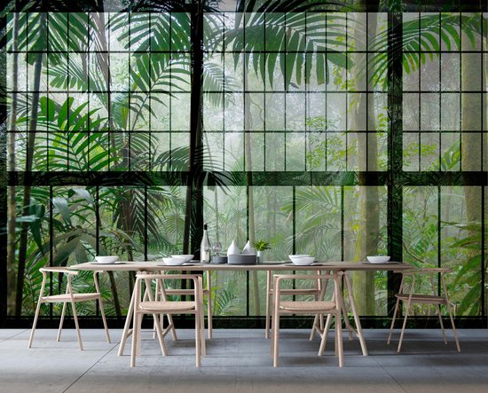 Jungle fotobehang met bladeren DD113737, BRICOFLOR.nl