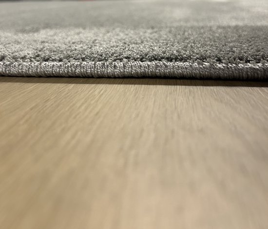 Tapis - Moquette - Grijs - Doux - Tapis fini - Tapis 80x150 cm - Moderne - Salon - Chambre - Salle à manger