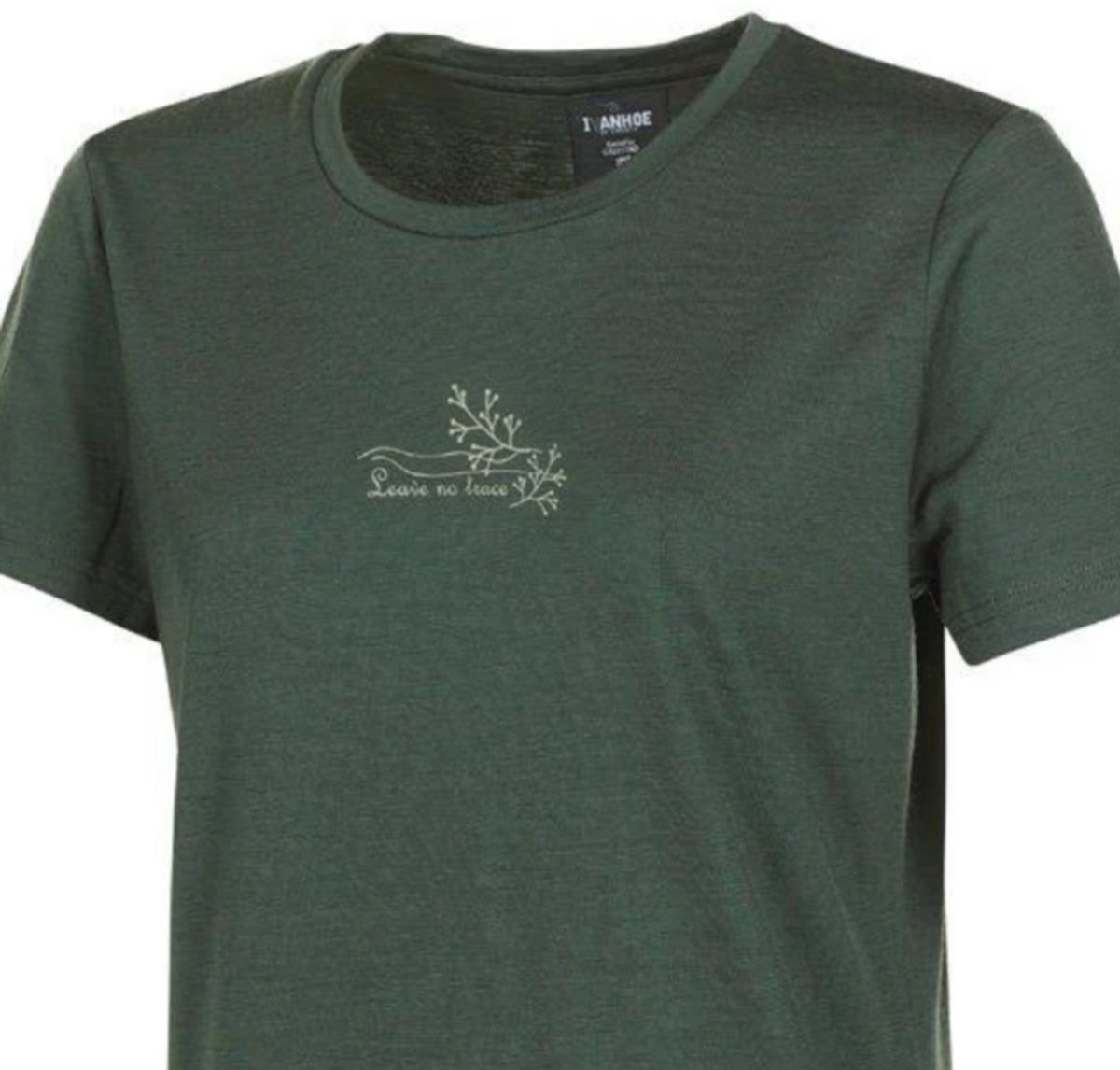 Ivanhoe t-shirt UW Cilla Vine voor dames - 100% merino wol - Groen