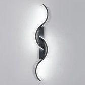 TZSMUM LED-wandlamp voor binnen, wandlamp, moderne golvende wandverlichting, moderne creatieve gebogen lange wandlampen voor woonkamer, slaapkamer, studeerkamer, trappenhuis (warm licht, 100 cm TZSMUM LED-wandlamp voor binnen, wandlamp, moderne golvende wandverlichting, moderne creatieve gebogen lange wandlampen voor woonkamer, slaapkamer, studeerkamer, trappenhuis (warm licht, 100 cm