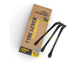 BikePeak bandenlichters Ben Nervous van koolstofstaal 3-delige set voor mountainbike, racefiets, stadsfiets, e-bike