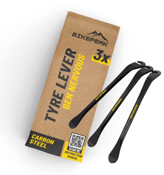 BikePeak bandenlichters Ben Nervous van koolstofstaal 3-delige set voor mountainbike,...