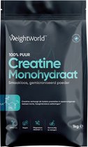 WeightWorld Creatine Poeder - 1kg - Puur creatine monohydraat - 330 doseringen