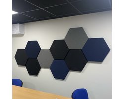 Hexagon Wandpanelen - 600x520x27mm - Beige 1037 - Geluidsabsorptie - Stijlvol Ontwerp - Akoestisch Wandpaneel - Akoestische Wanddecoratie - Rechte hoeken