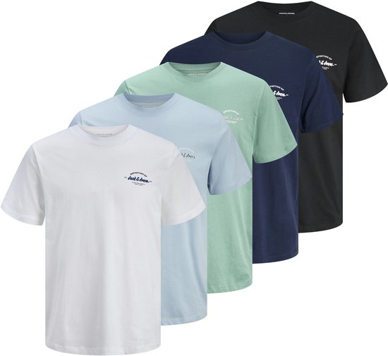 JACK&JONES - JJBRANDON TEE SS CREW NECK 5PK MP T-shirt Homme
