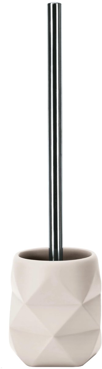 Kleine Wolke Toiletborstelhouder Crackle, Accessoires, Kleur: Bast, Materiaal: Polyresin, Lengte 10,6 x Breedte 10,6 x Hoogte 39 cm