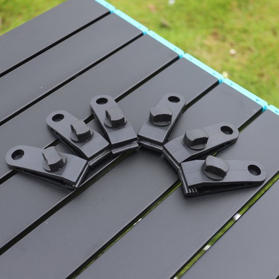 Dekzeilclips 10 stuks - tentclip luifelclip - campingluifelclip - dekzeilclip dekzeilclip - outdoor activiteitenclip luifel - zwart Zeilklemmen — afbeelding 2