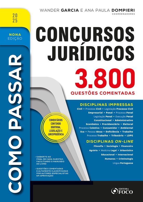 Como Passar em Concursos Jurídicos 3.800 Questões Comentad ... - cover