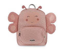 Trixie Kleine Rugzak - Mrs. Butterfly - Schooltas Waterafstotend - Boekentas voor Kind - Voor Jongens en Meisjes - Geschikt als Gymtas - Roze