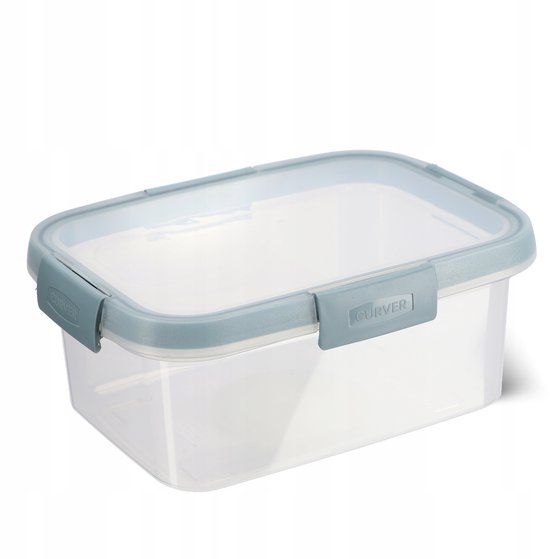 Curver Smart Fresh Eco Fresh conteneur avec couvercle - Rectangulaire - 1,2L - Transparent/Gris Fumé
