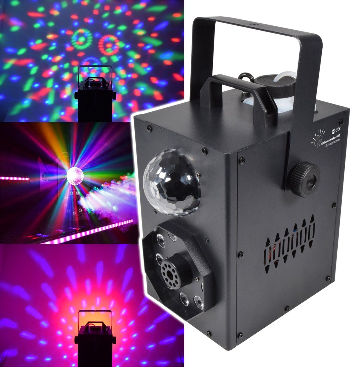 QTX SpheroSmoke: Compacte 400W LED-mistmachine met RGB Magic Ball-effect