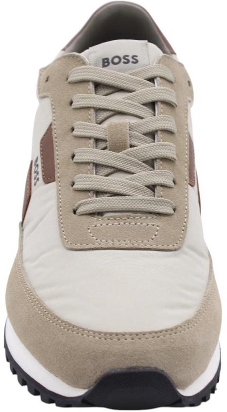 Baskets Hugo Boss En Microfibre - Marron Clair, Taille 42, Occasion Très Bon État