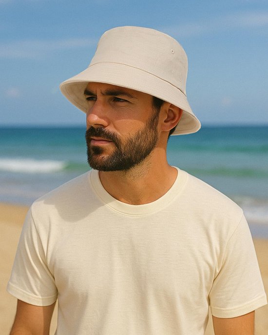 Bob XXL en lin - Grandes têtes - Kaki - Respirant