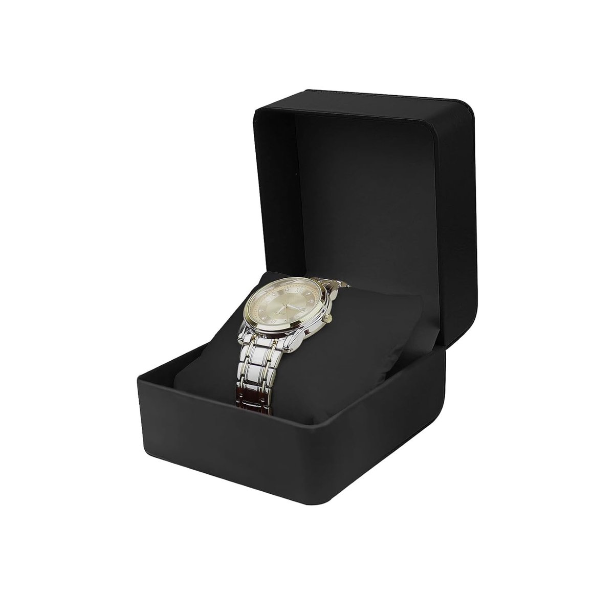 Horlogekast van PU Leer - Enkele Horloge Kast - Met Afneembaar Kussen